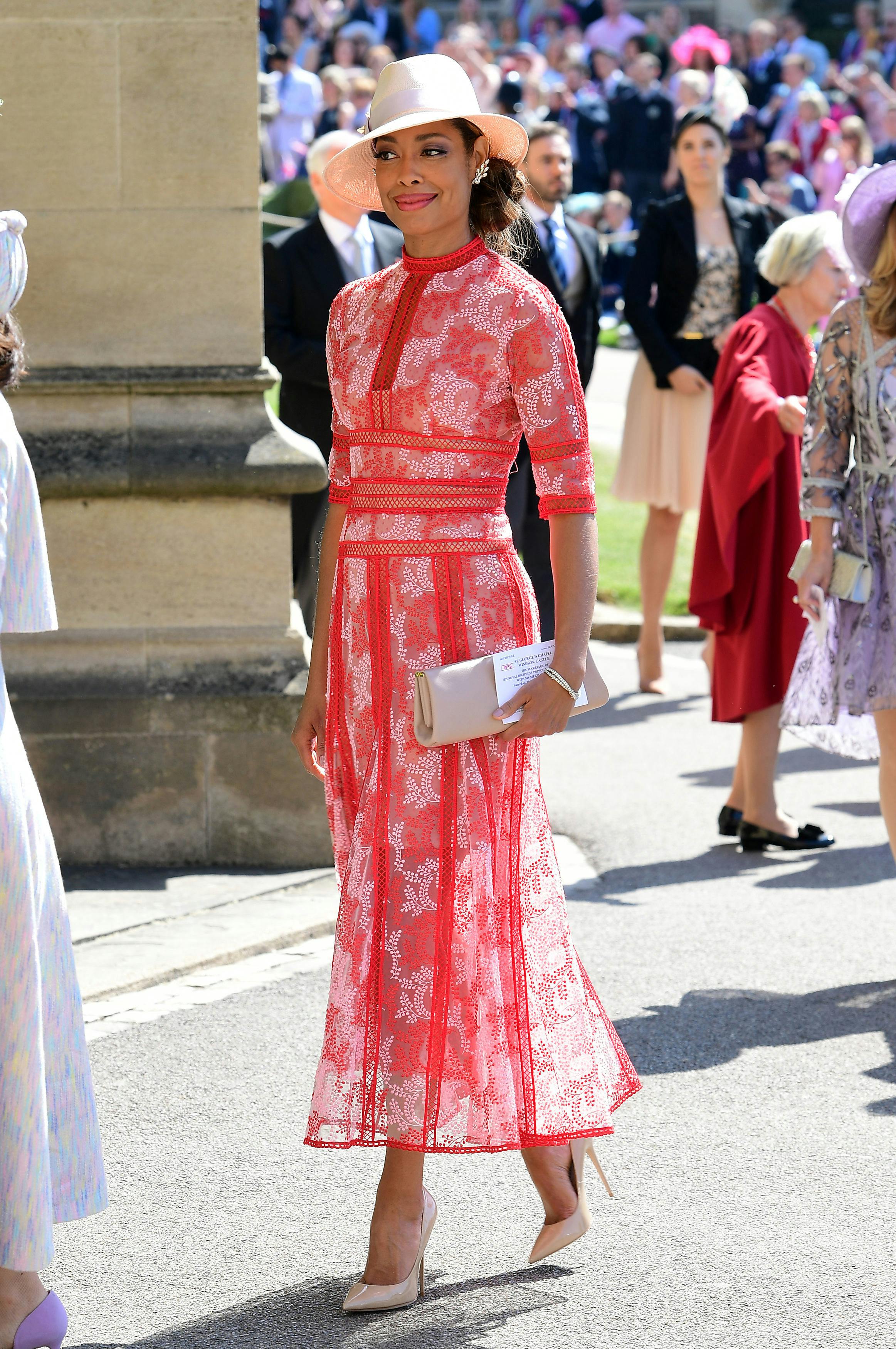 Gina torres dress at royal clearance wedding